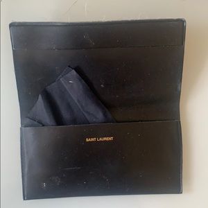 Saint Laurent sunglasses leather case